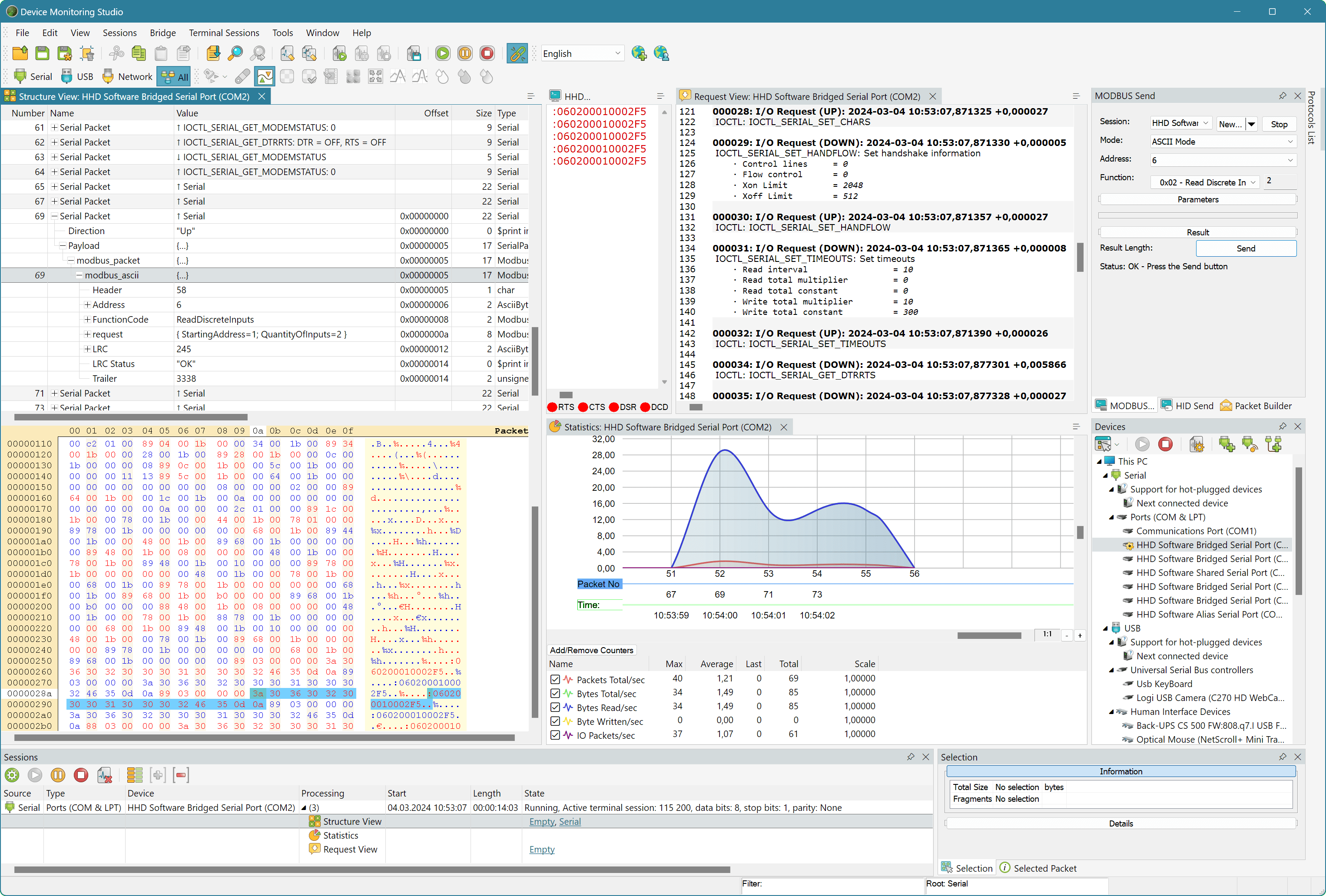 Serial Monitor 界面截图
